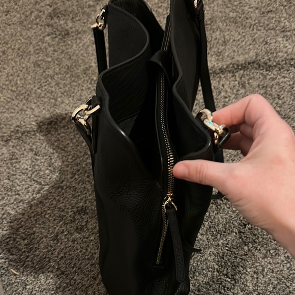 Kate Spade Black Leather Tote Bag - Picture 5 of 5